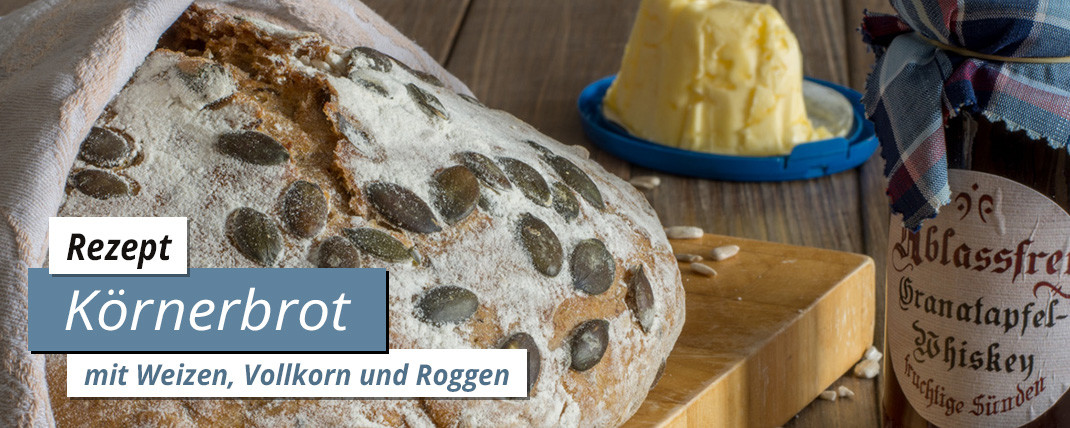 You are currently viewing Aromatisches Körnerbrot mit Weizen, Vollkorn und Roggen