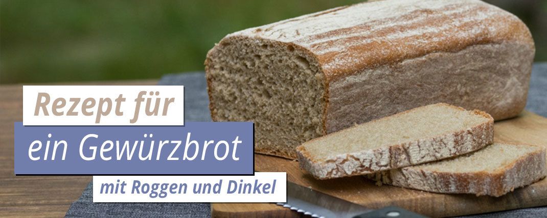 You are currently viewing Gewürzbrot mit Dinkel und Roggen